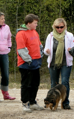 Ikgadēja talkas dalībniece - sunīte Dota