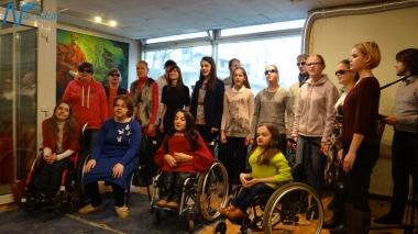 Jubilejas audiodiska Nāc līdzās Ziemassvētkos ierakstīšana studijā JUMP