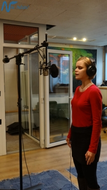 Jubilejas audiodiska Nāc līdzās Ziemassvētkos ierakstīšana studijā JUMP